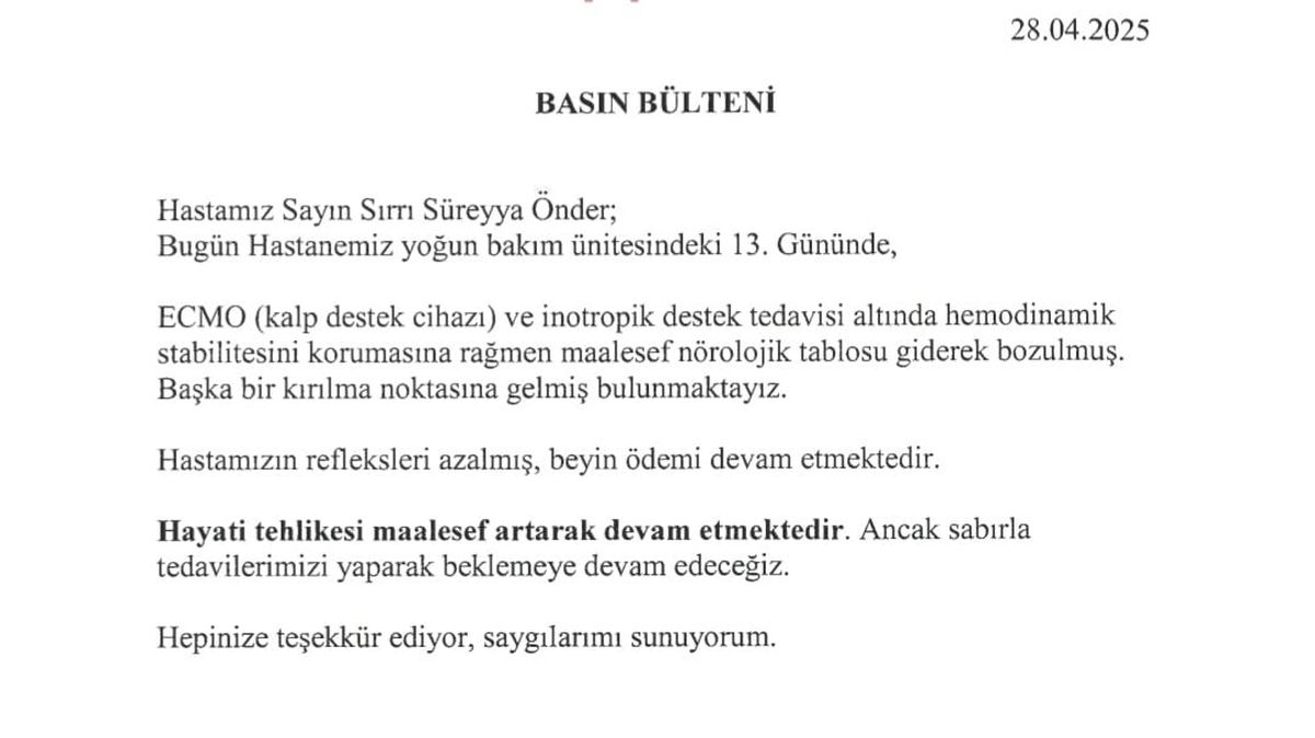 TBMM Başkanvekili Sırrı Süreyya Önder'in Sağlık Durumu Ciddileşiyor
