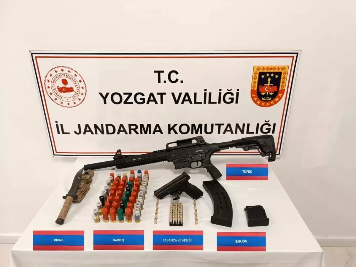 Yozgat'ta Ruhsatsız Silah Ve Mühimmat Ele Geçirildi