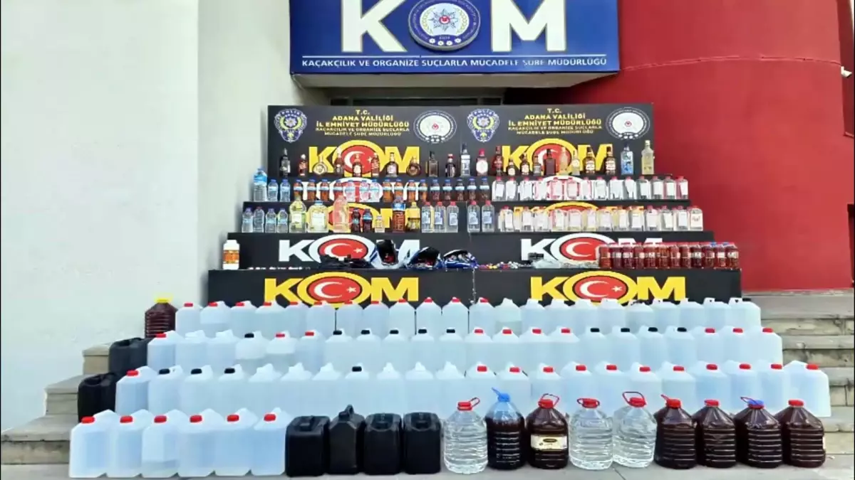 Sahte Alkol Operasyonlarında 63 Bin Litre Ele Geçirildi