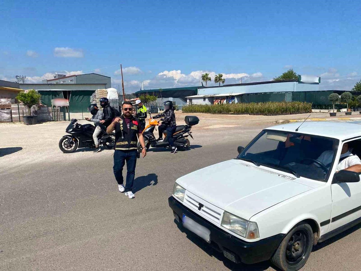 Antalya'da Motosiklet Hırsızlıklarına Karşı Büyük Denetim