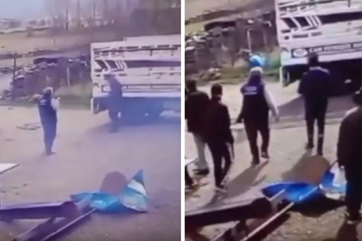 Bingöl'de varil patladı! Panik anları kameralarda