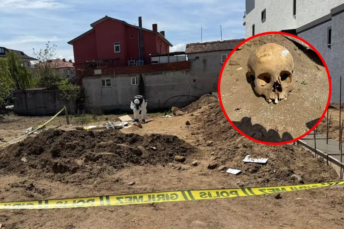 İnşaat işçilerinin bulduğu kafatası ekipleri harekete geçirdi