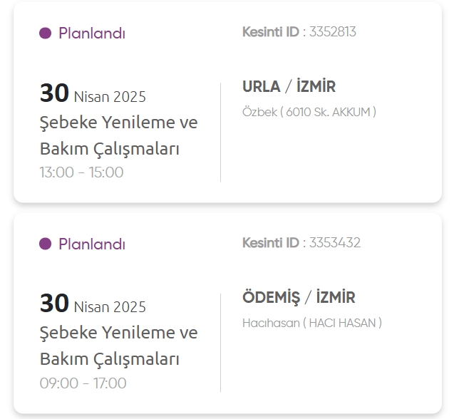 İzmir GEDİZ elektrik kesintisi! 30 Nisan İzmir'de elektrik kesintisi ne zaman bitecek, elektrikler ne zaman gelecek?