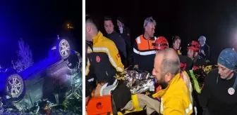 Rize'de hafif ticari araç takla attı: 3 ölü, 2 yaralı