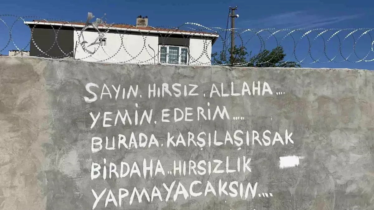 Tekirdağ'da Hırsızlığa Tepki: Duvar Yazısı İle Mesaj Gönderdi