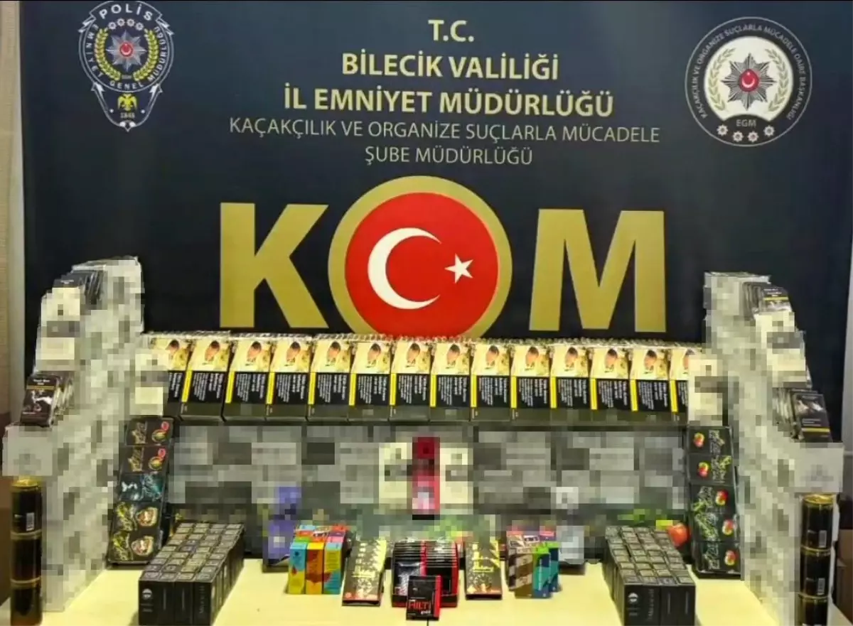 Bilecik'te Yasa Dışı Ürün Ticareti Operasyonu: 92 Bin Makaron Ele Geçirildi