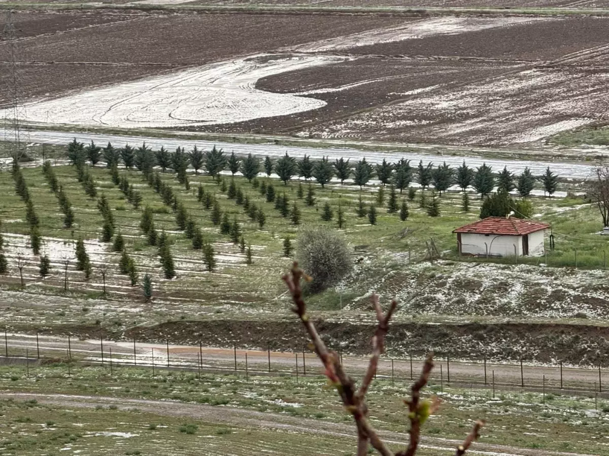 Çankırı'da Sağanak ve Dolu Tarım Alanlarını Vurdu