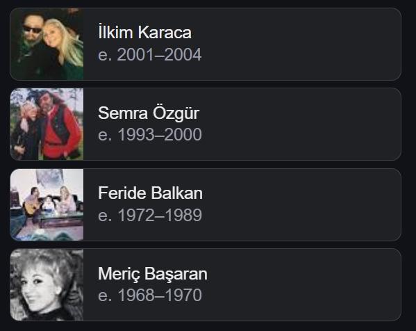 Cem Karaca eşi kim, kaç kere evlendi? (İlkim Karaca, Semra Özgür, Feride Balkan, Meriç Başaran)
