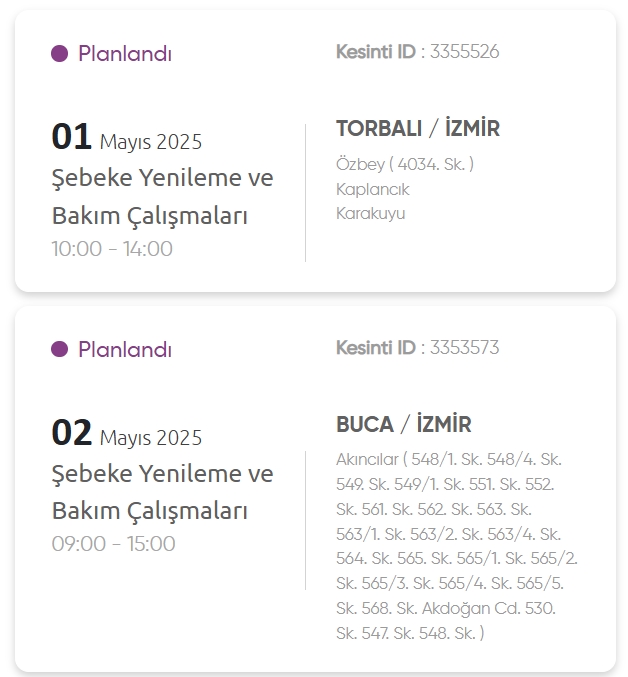 İzmir GEDİZ elektrik kesintisi! 1-2 Mayıs İzmir'de elektrik kesintisi ne zaman bitecek, elektrikler ne zaman gelecek?