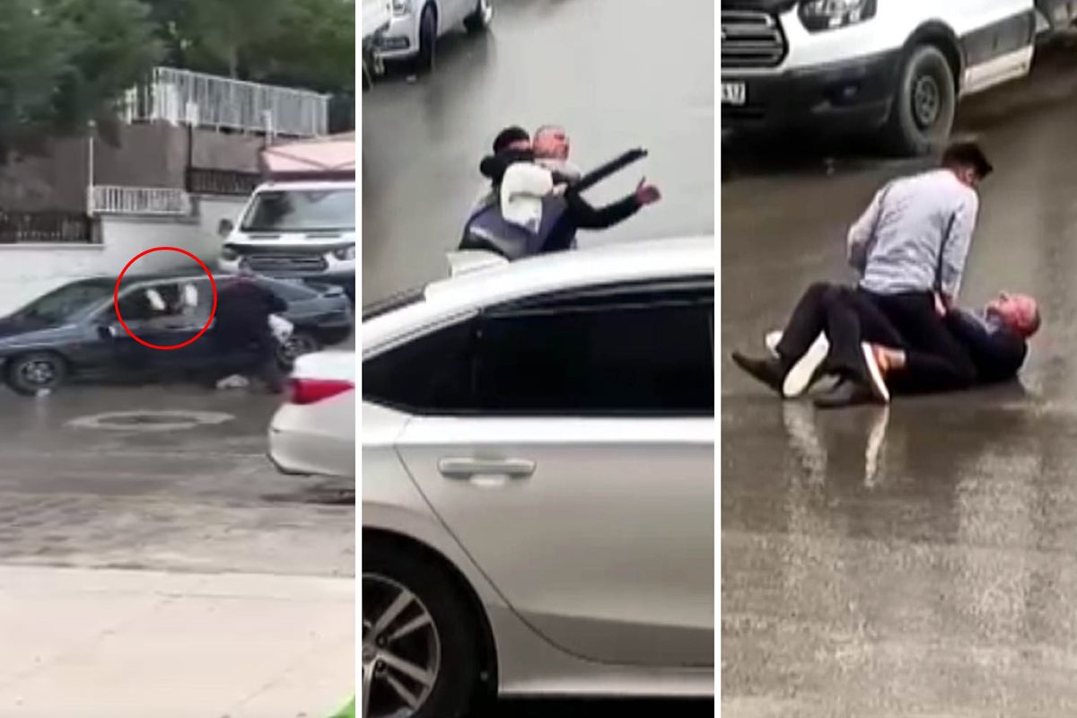 Kendisine silah çeken kayınpederine böyle müdahale etti