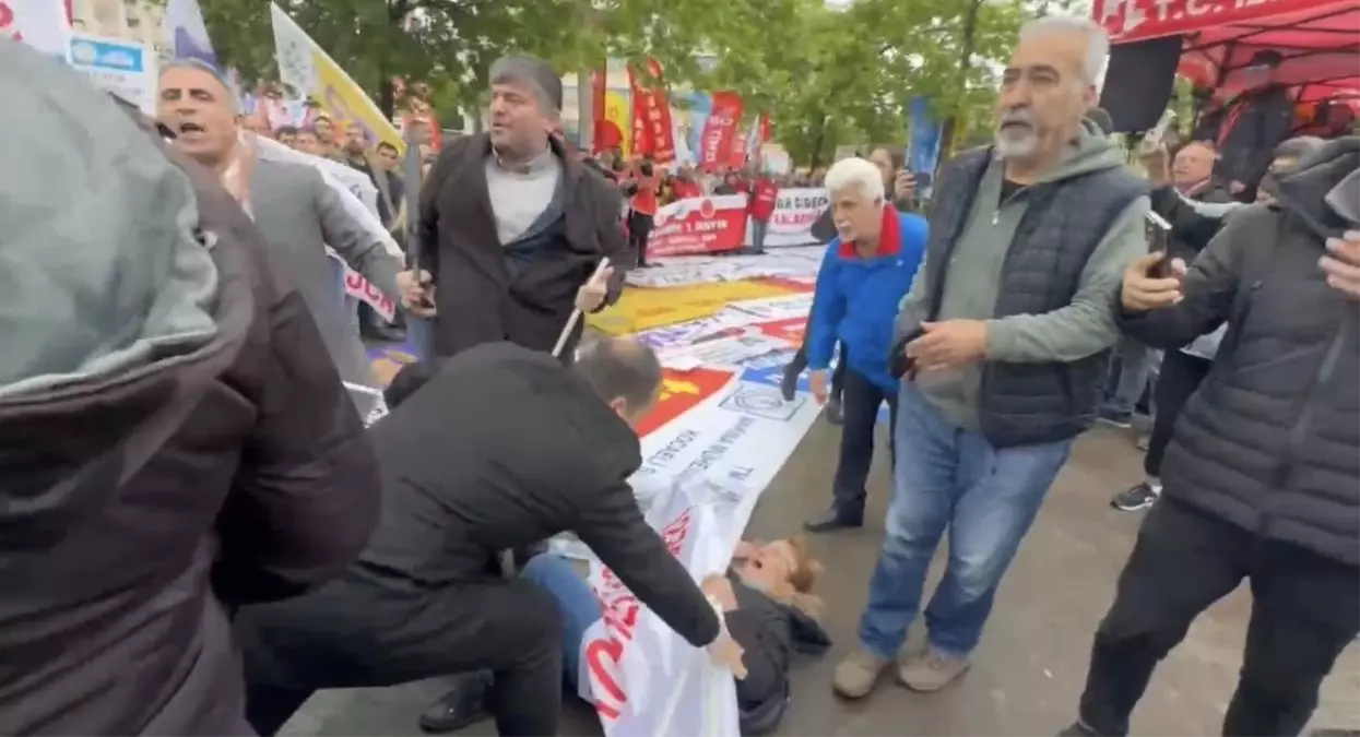 1 Mayıs Kutlamasında Arbede Çıktı