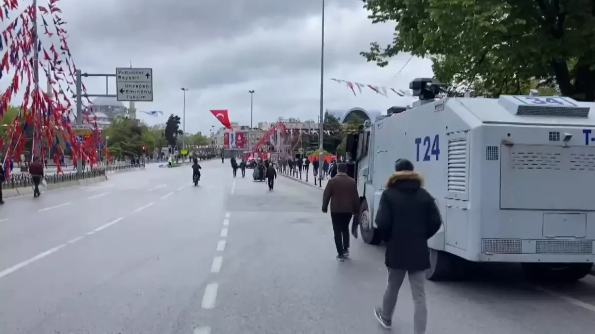 Saraçhane Meydanı'nda 1 Mayıs Güvenlik Önlemleri Alındı