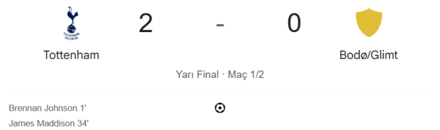 Tottenham Bodo Glimt maçı kaç kaç, bitti mi? MAÇ SONUCU! Tottenham Bodo Glimt golleri kim attı, canlı maç anlatımı! Tottenham Bodo Glimt maçı kaç kaç, bitti mi? MAÇ SONUCU! Tottenham Bodo Glimt golleri kim attı, canlı maç anlatımı!