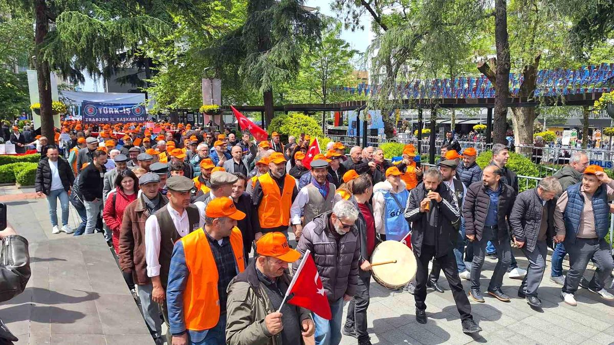 Trabzon'da 1 Mayıs kutlamaları
