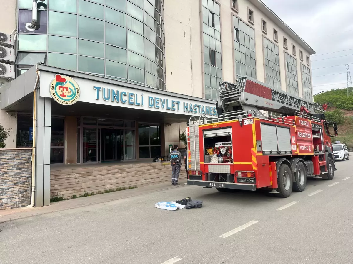 Tunceli Devlet Hastanesi'nde Yangın Çıktı