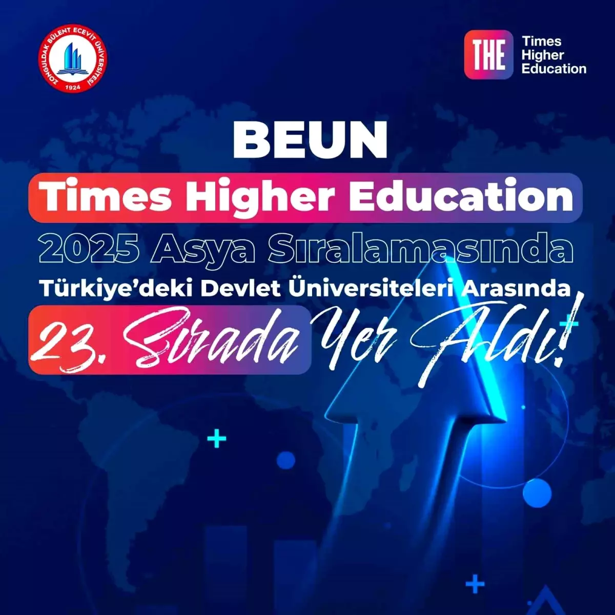 Zonguldak Bülent Ecevit Üniversitesi, 2025 Asya Sıralamasında 23. Sırada