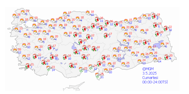 Bu hafta sonu hava nasıl? 3-4 Mayıs İstanbul'da hava nasıl olacak?