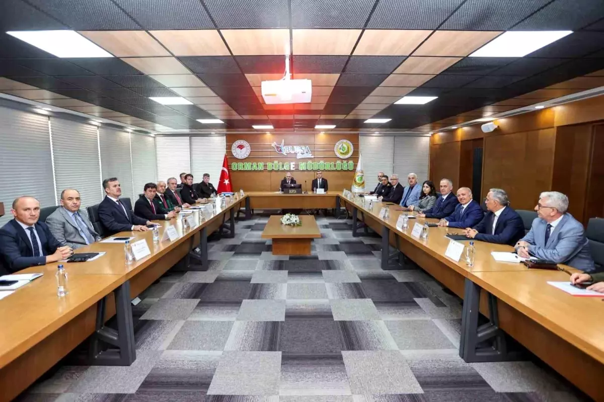 Bursa'da Orman Yangınlarıyla Mücadele Toplantısı Yapıldı