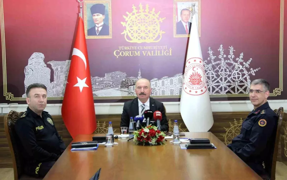 Çorum'da Suç Oranlarında Önemli Azalma Yaşandı