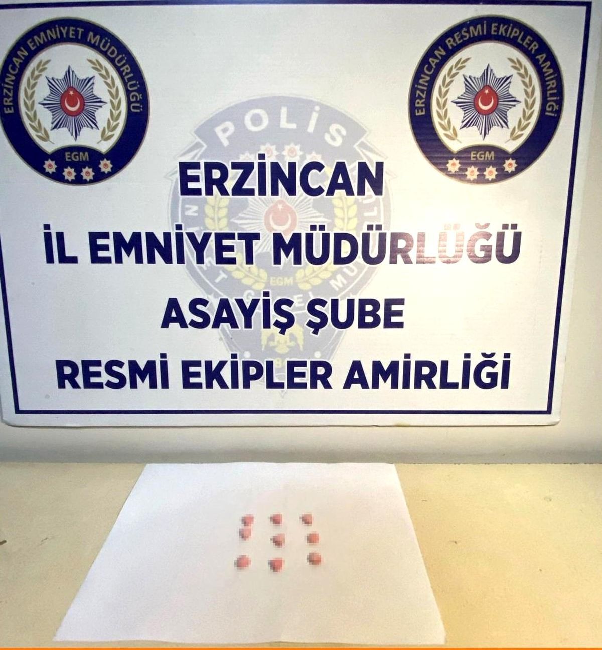 Erzincan'da Uyuşturucu Operasyonu: 9 Adet Extacy Ele Geçirildi