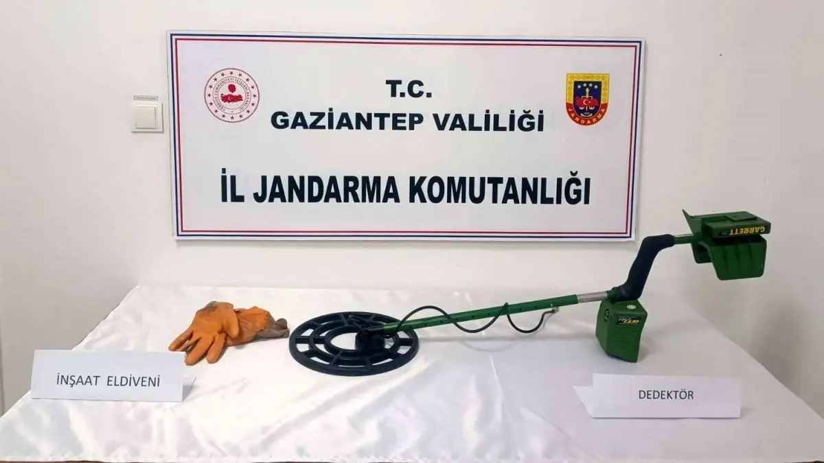 Gaziantep'te Kaçak Define Kazısı Yapan 3 Şahıs Suçüstü Yakalandı