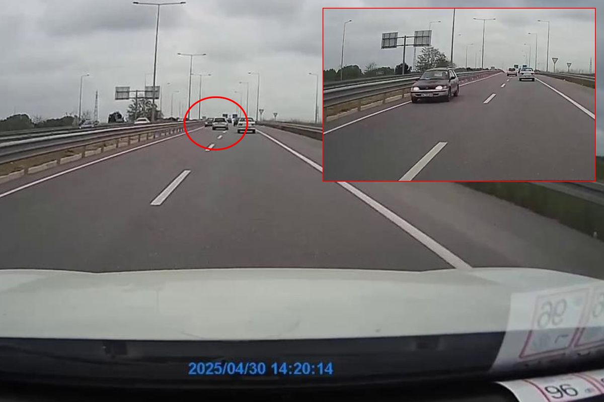 Görüntü Türkiye'den! Otoyolda ters yöne giren sürücü felakete yol açıyordu