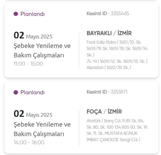 İzmir GEDİZ elektrik kesintisi! 2 Mayıs İzmir'de elektrik kesintisi ne zaman bitecek, elektrikler ne zaman gelecek?