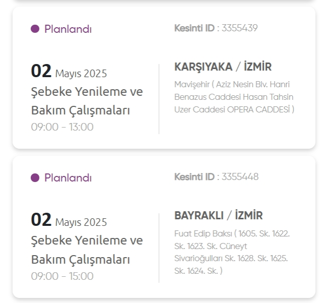 İzmir GEDİZ elektrik kesintisi! 2 Mayıs İzmir'de elektrik kesintisi ne zaman bitecek, elektrikler ne zaman gelecek?