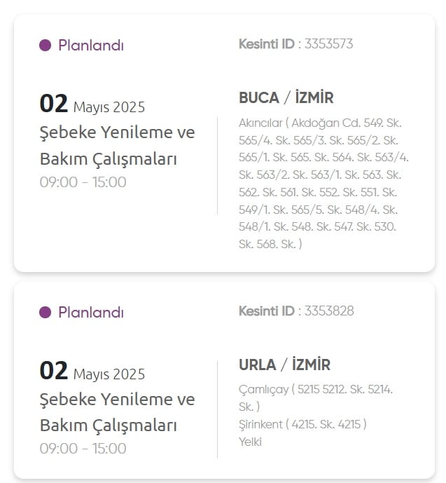 İzmir GEDİZ elektrik kesintisi! 2 Mayıs İzmir'de elektrik kesintisi ne zaman bitecek, elektrikler ne zaman gelecek?