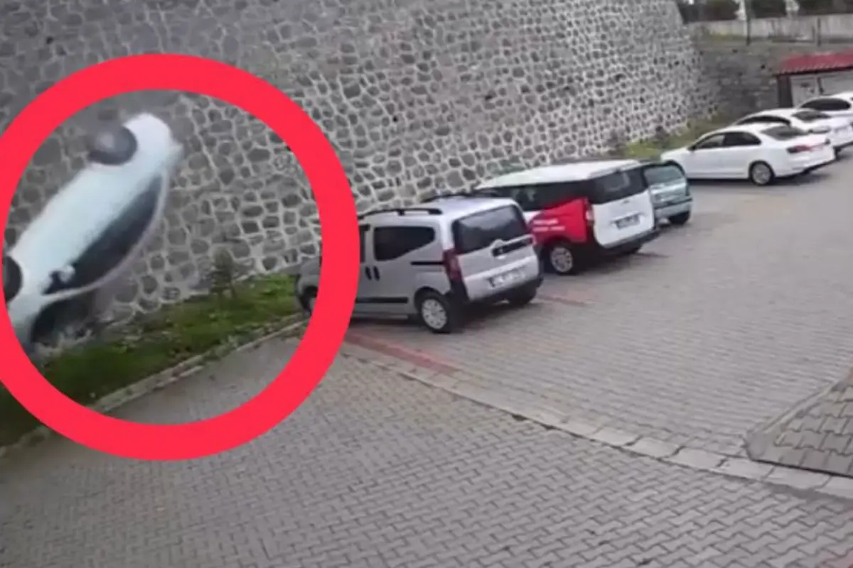 Ordu'da istinat duvarından site bahçesine düşen otomobilin sürücüsü öldü