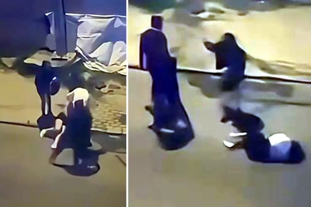 Sokak ortasında kadına şiddet! Tekme tokat darbedip saçlarından sürüklediler