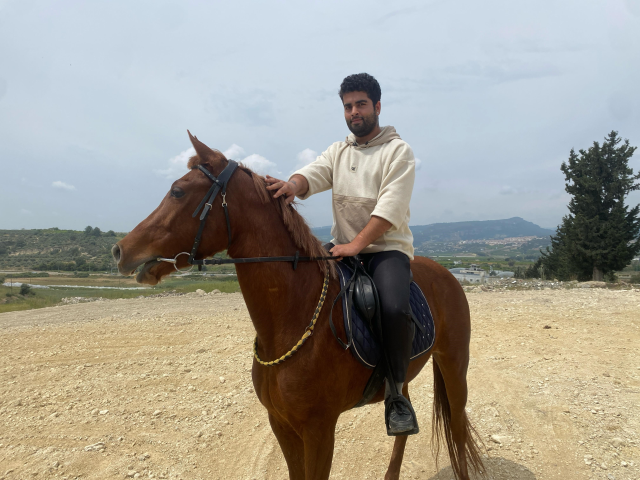 The young man going to the market on his horse is shocked by a penalty for 'driving under the influence'