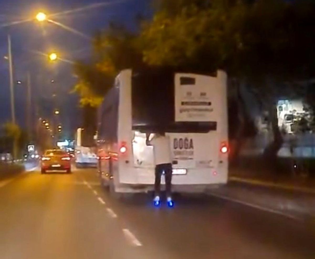 Çanakkale'de Patenli Gençin Tehlikeli Yolculuğu