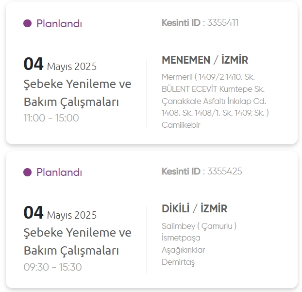 İzmir GEDİZ elektrik kesintisi! 4-5 Mayıs İzmir'de elektrik kesintisi ne zaman bitecek, elektrikler ne zaman gelecek?