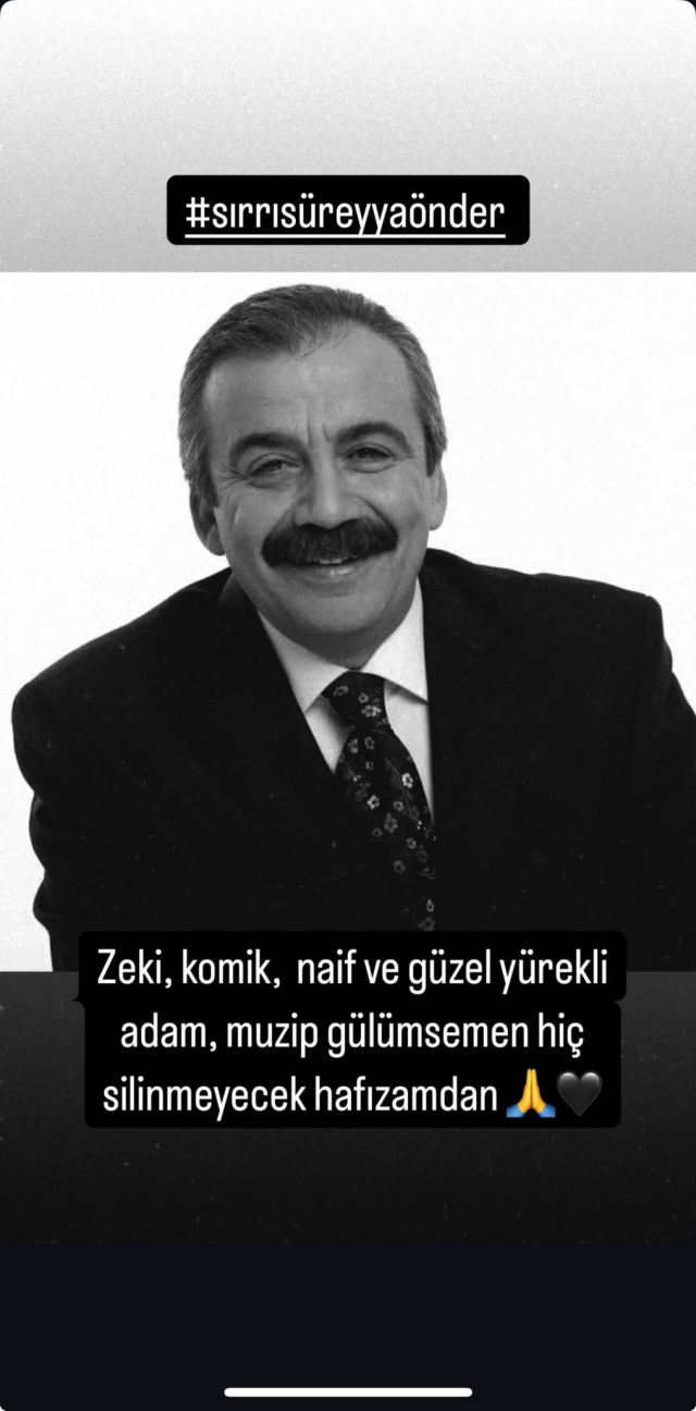 Condolence messages from celebrities after the death of Sırrı Süreyya Önder