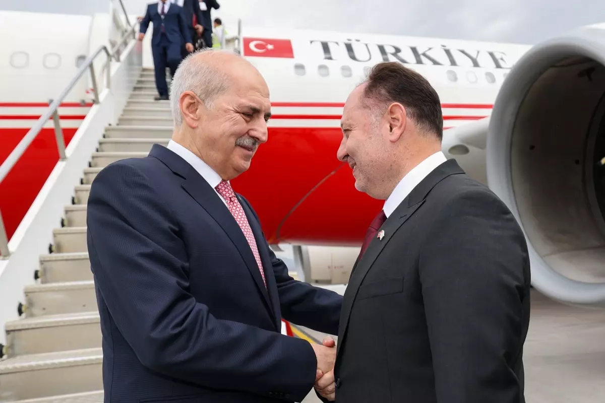 TBMM Başkanı Numan Kurtulmuş KKTC'ye Gitti