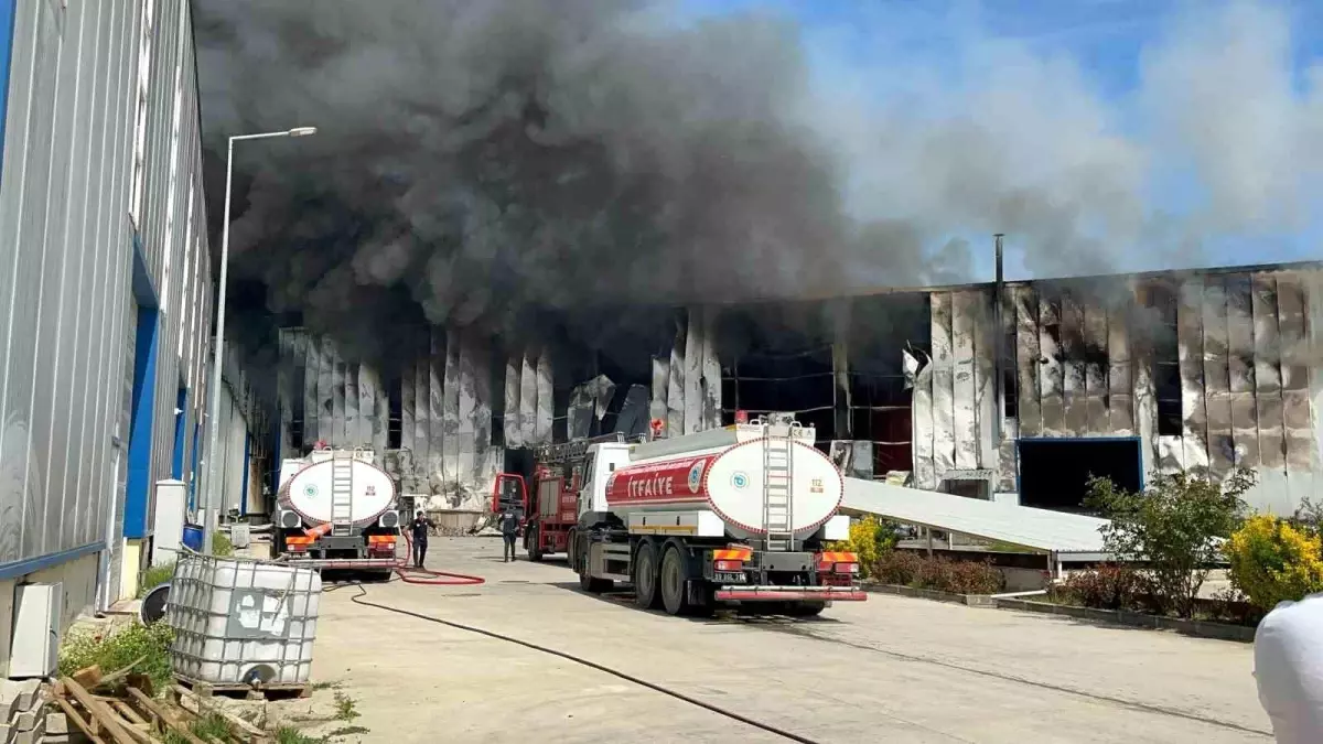 Tekirdağ'da Fabrika Yangını: Peş Peşe Patlamalar