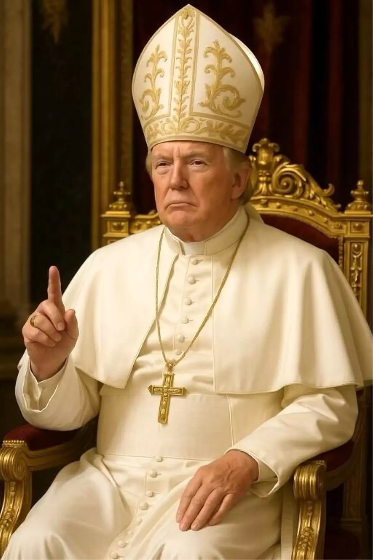 Trump, Yapay Zeka ile Oluşturulan Papa Fotoğrafını Paylaştı