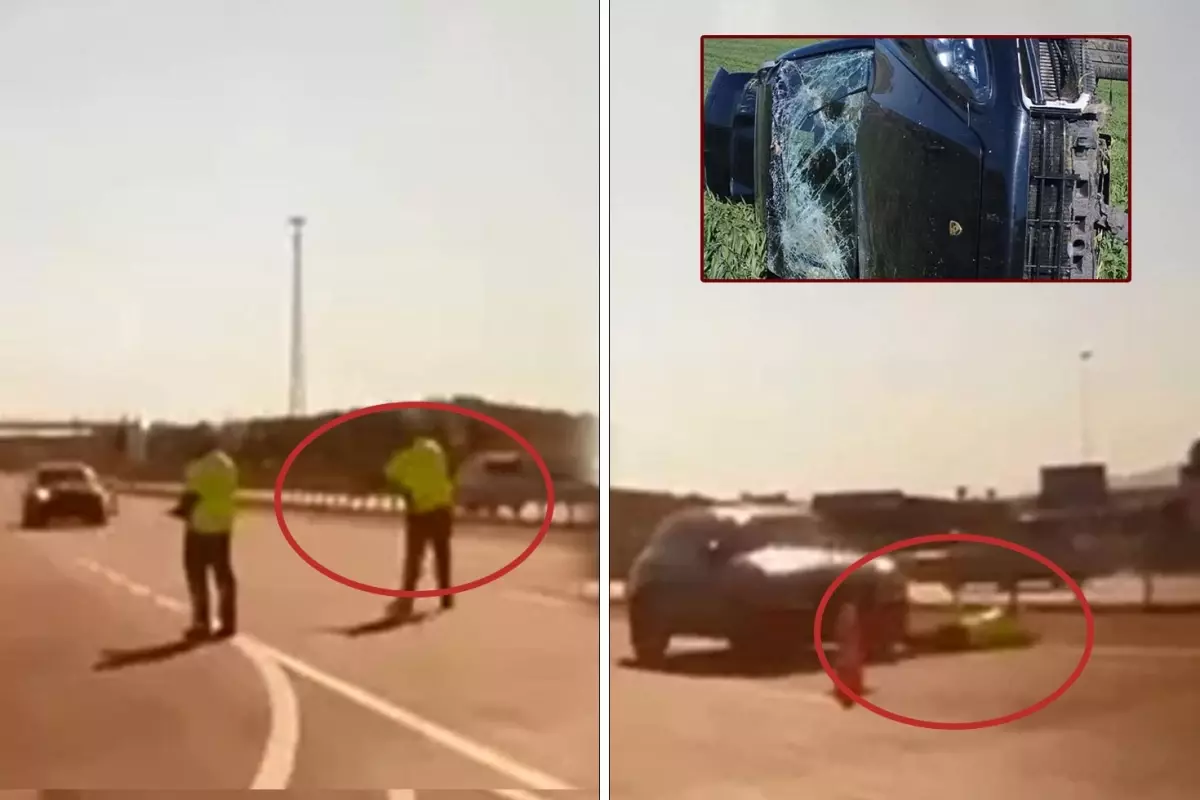 'Dur' ihtarına uymayıp polise çarpan sürücü menfezde yakalandı