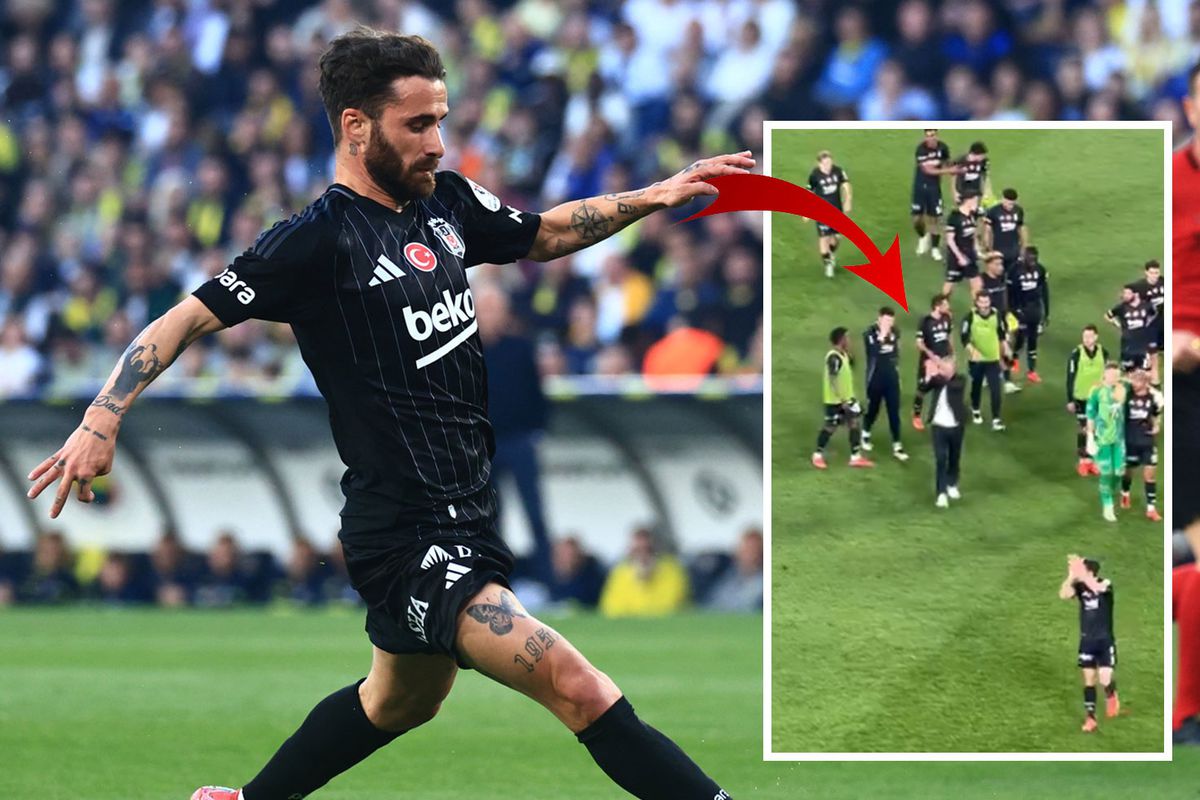 Fenerbahçeli taraftarlar, maçın sonunda Beşiktaş'ı alkışladı