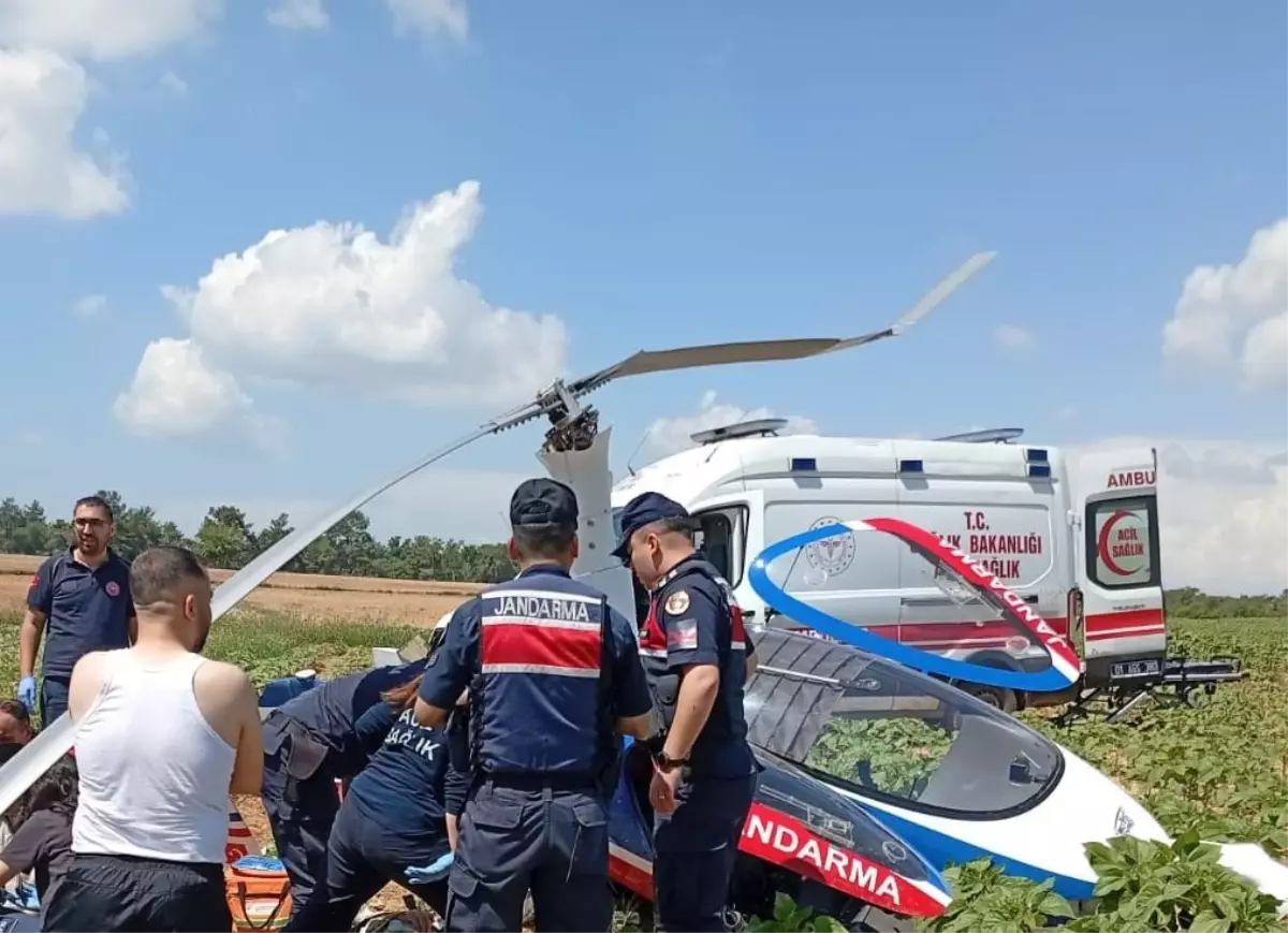 Adana'da Cayrokopter Kazası: Teknisyen Taburcu Oldu, Pilotun Tedavisi Devam Ediyor