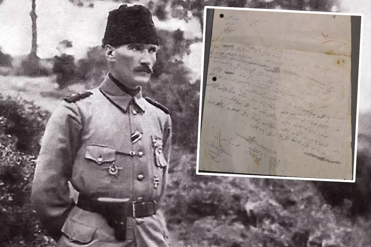 Atatürk'ün Fedai Müfrezesine verdiği el yazısı emir ortaya çıktı