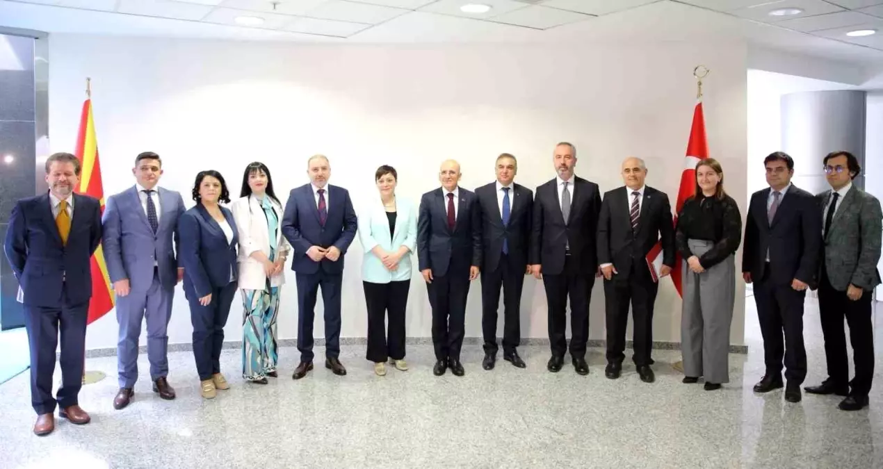 Şimşek ve Makedonya Maliye Bakanı İş Birliği İçin Bir Araya Geldi