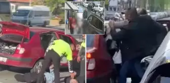 Eski eşini sokak ortasında öldüren şahıs kaçmaya çalışırken böyle yakalandı