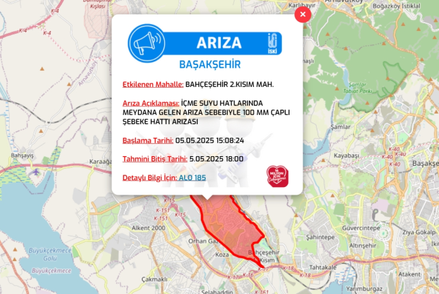 İstanbul BAŞAKŞEHİR su kesintisi! 5-6 Mayıs İSKİ Başakşehir su kesintisi ne zaman bitecek, sular ne zaman gelecek?