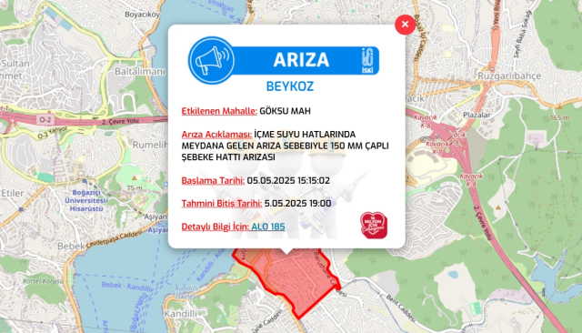 İstanbul BEYKOZ su kesintisi! 5-6 Mayıs İSKİ Beykoz su kesintisi ne zaman bitecek, sular ne zaman gelecek?