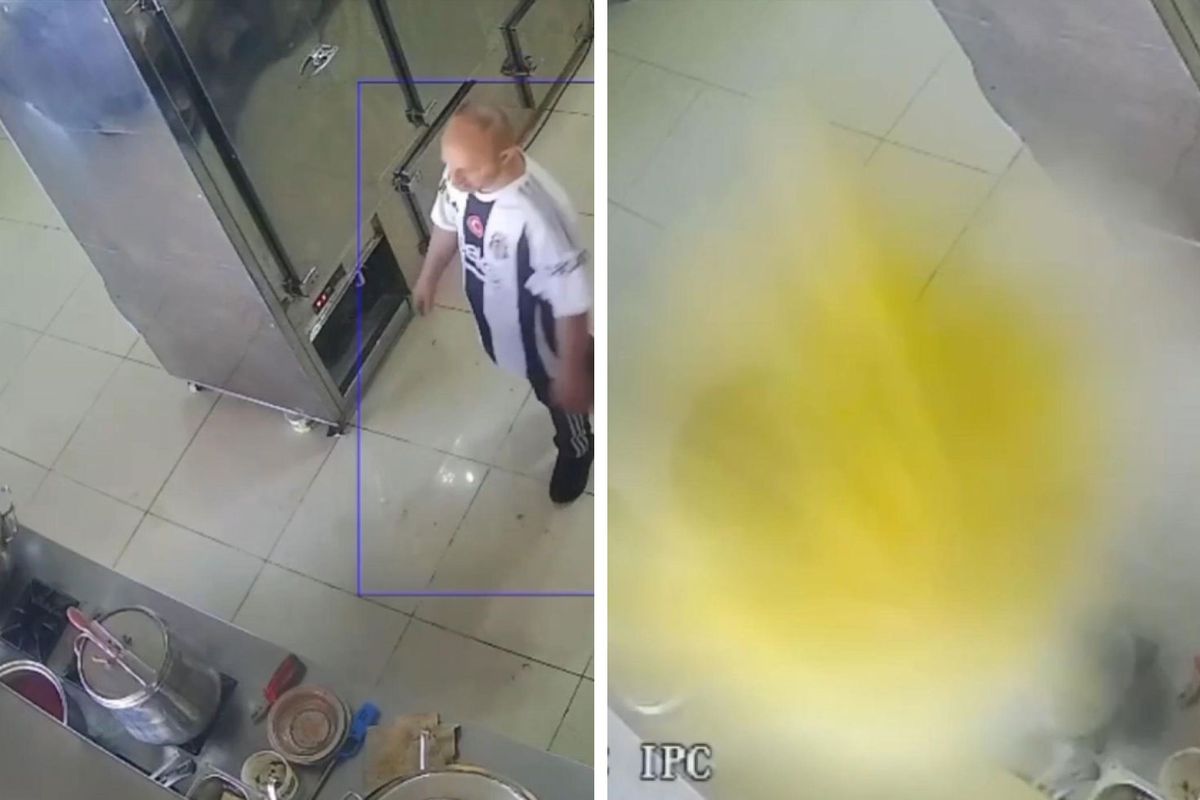 Düdüklü tencere bomba gibi patladı, lokanta çalışanı saniyelerle kurtuldu