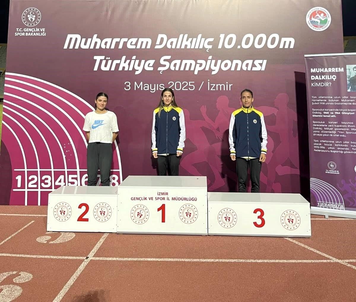Muşlu Atlet Derya Kunur, İzmir'de Türkiye Üçüncüsü Oldu