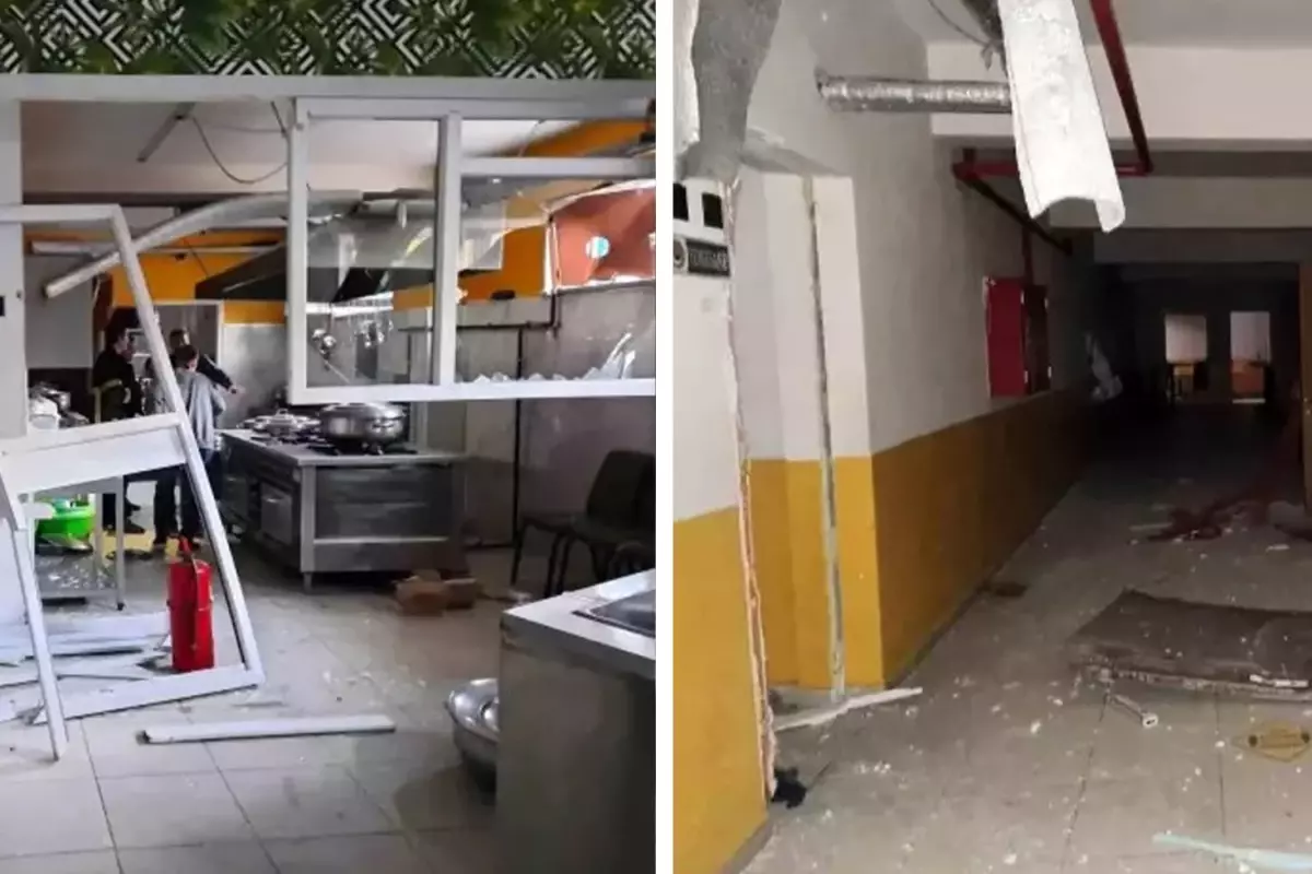 Lisede mutfak tüpü patladı! Facianın eşiğinden dönüldü