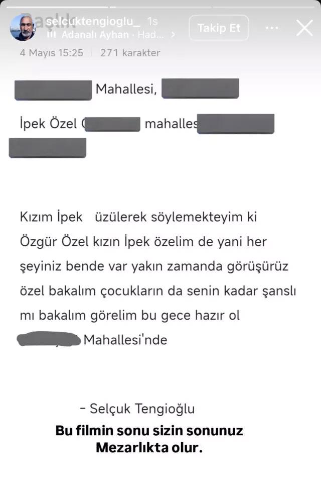 تم القبض على المشتبه به الذي هدد ابنة أوزيل